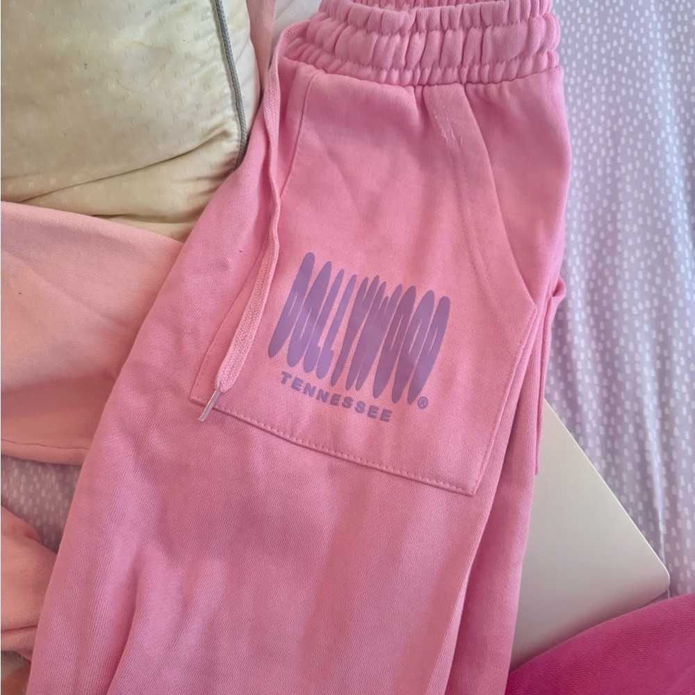 Dollywood Sweatpants Cuffed Joggers Pink Women’s